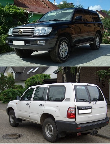 Автошторки для Toyota Land Cruiser 1G Внедорожник 5D  (1998 - 2007) 105