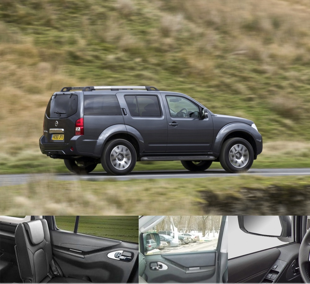 Автошторки для Nissan Pathfinder 3G Внедорожник 5D  (2010 - 2014) R51 рестайлинг с подлокотниками