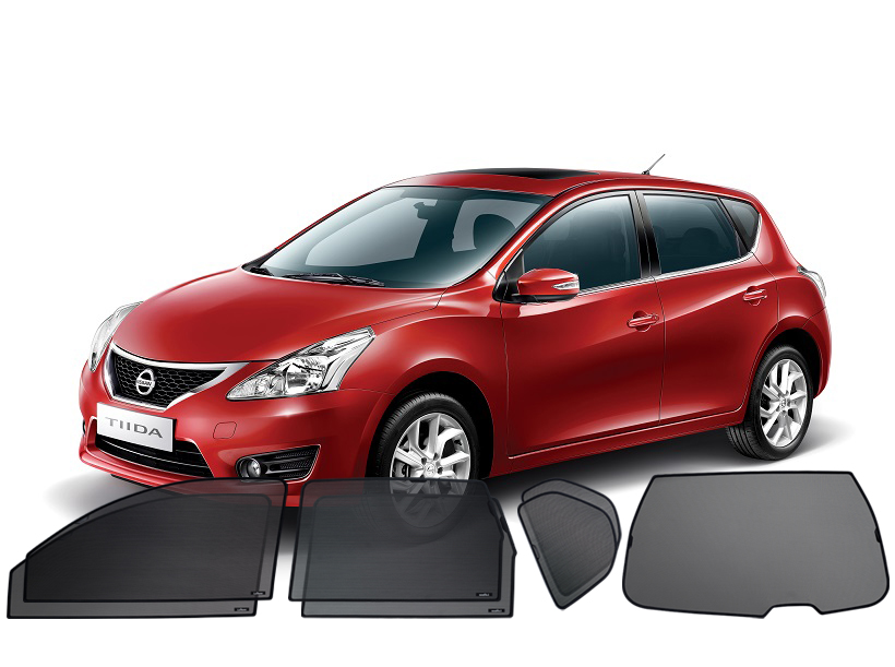 Автошторки для Nissan Tiida 2G Хетчбэк 5D  (2015 - 2018) C13