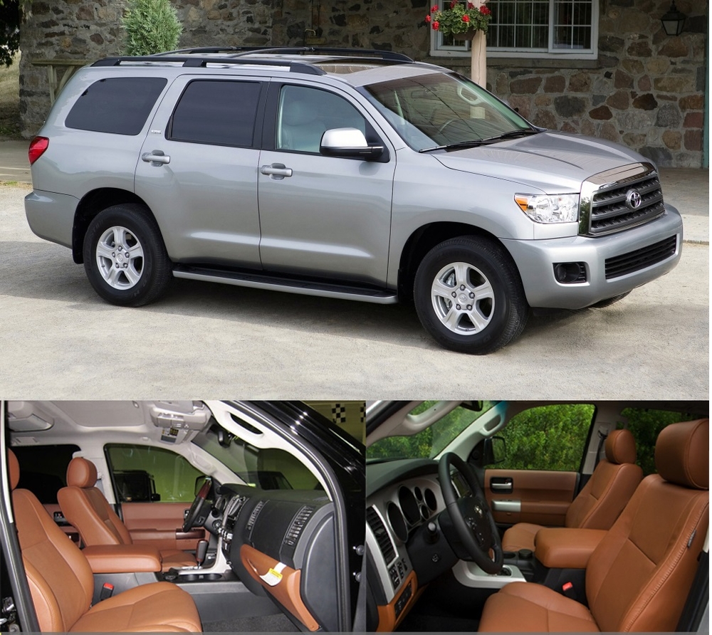 Автошторки для Toyota Sequoia 2G Внедорожник 5D  (2008 - н.в.) с подлокотниками