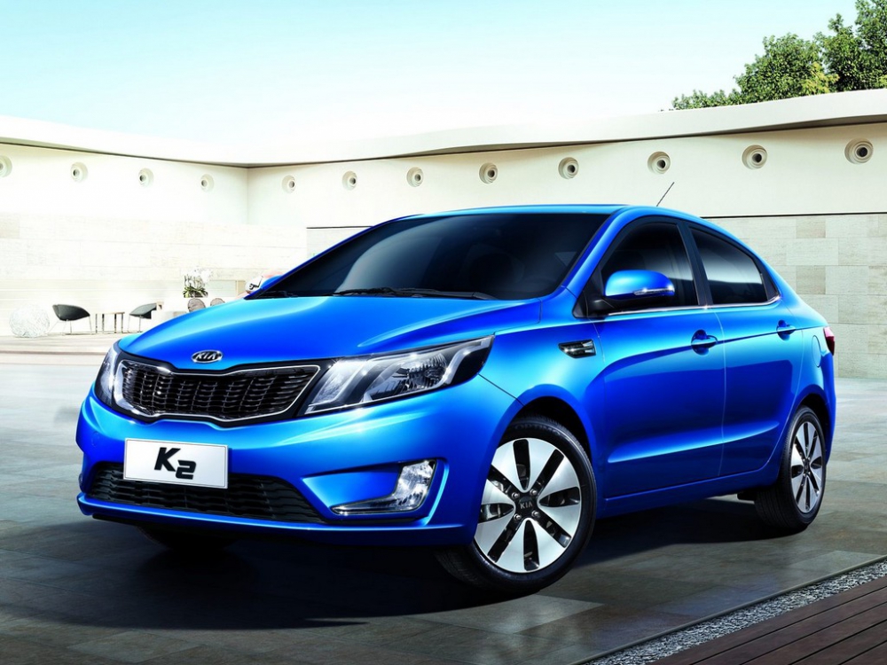 Автошторки для Kia K2 3G Седан 4D  (2011 - 2017)