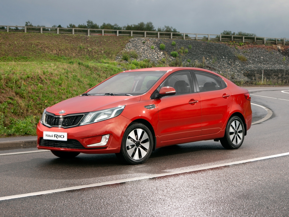 Автошторки для Kia Rio 3G Седан 4D  (2011 - 2015) QB (Россия)